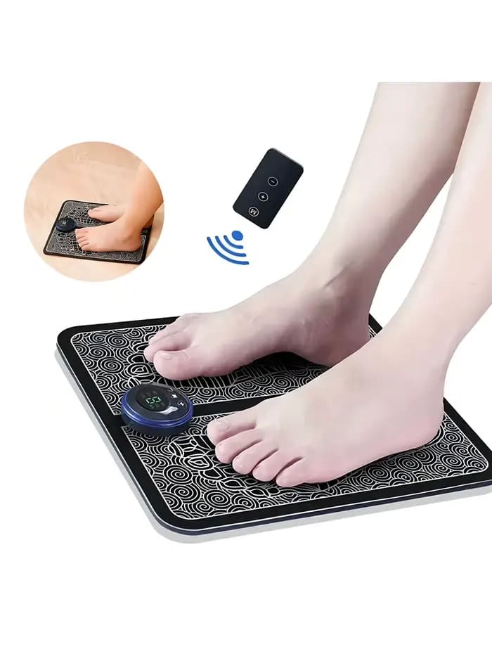 Masseur de pieds EMS, coussin de Massage Rechargeable, coussin de Relaxation des pieds, outils élect