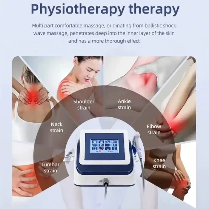 Ondes de choc pneumatiques pour physiothérapie musculaire, 8 bars, pour hommes, traitement de Relaxa