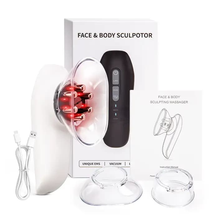 Appareil de massage électrique anti-cellulite EMS pour l'abdomen, forte aspiration, massage des tiss