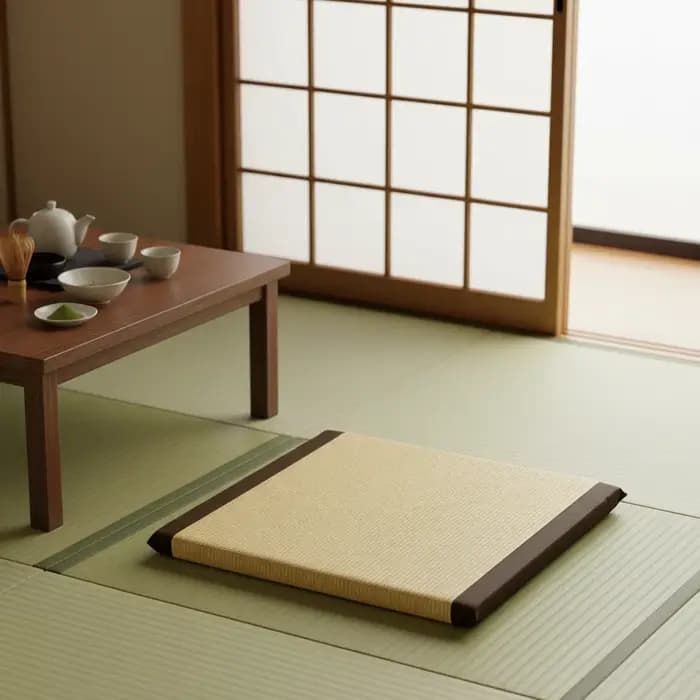 Coussin Zen Zabuton Zafu carré 55-65cm, siège de méditation au sol, tapis Tatami japonais, coussin e