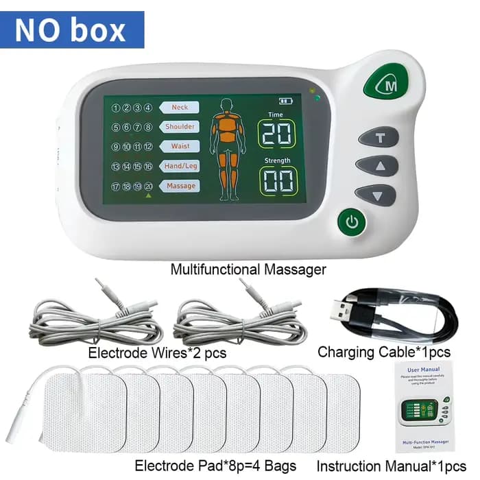 Stimulateur musculaire électrique, masseur TENS, unité EMS, électrostimulateur, acupuncture par impu