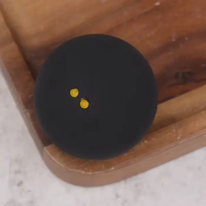 Nouvelles balles de squash en caoutchouc à double points jaunes (1 pièce) pour l'entraînement de vit