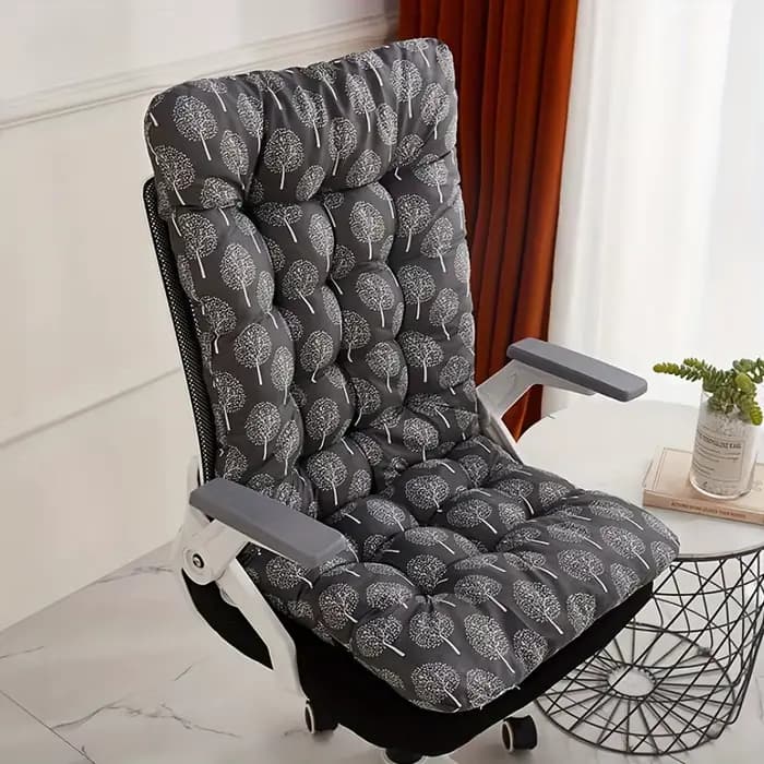 Coussin de chaise de bureau ergonomique avec support dorsal intégré - Convient pour une utilisation