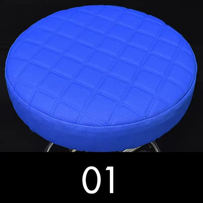 Juste de Protection de Chaise Ronde en Cuir PU, Épaisse et artificiel astique, Imperméable, pour Tab