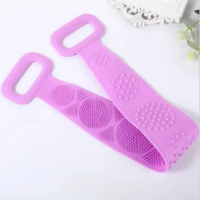 1 éponge de massage exfoliante en silicone pour le dos, brosse de douche pour le corps, éponge de ba