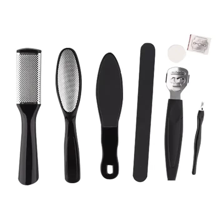 Kit de pédicure 8/10/23 en 1, ensemble d'outils de pédicure professionnels en acier inoxydable, râpe