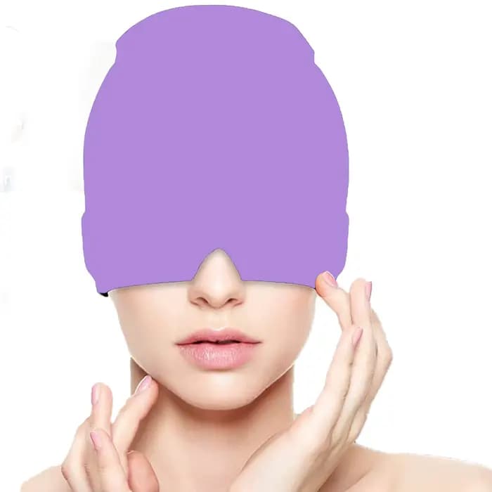 Gel de thérapie chaude et froide, soulagement des maux de tête et de la Migraine, capuchon pour chim