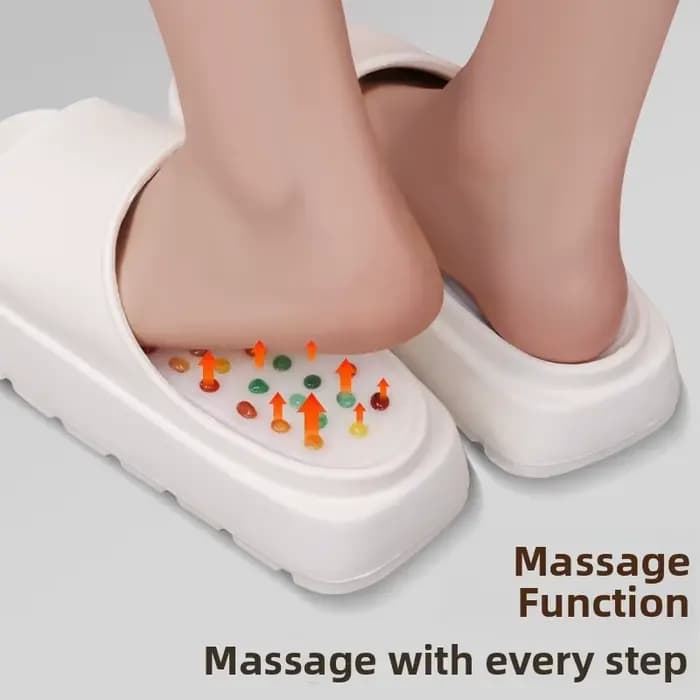 Nouvelles Pantoufles de Massage en Pierre d'Agate Naturelle 2025 – Sabots Polyvalents pour la Thérap
