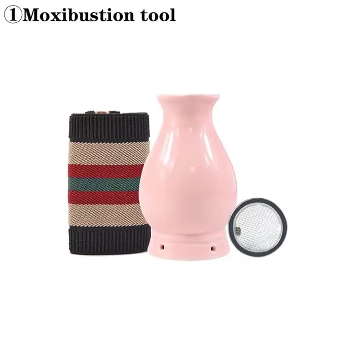 Pot de Moxibustion en Céramique pour Thérapie Faciale, Massage Chaud, Pénétration de la Médicamentat