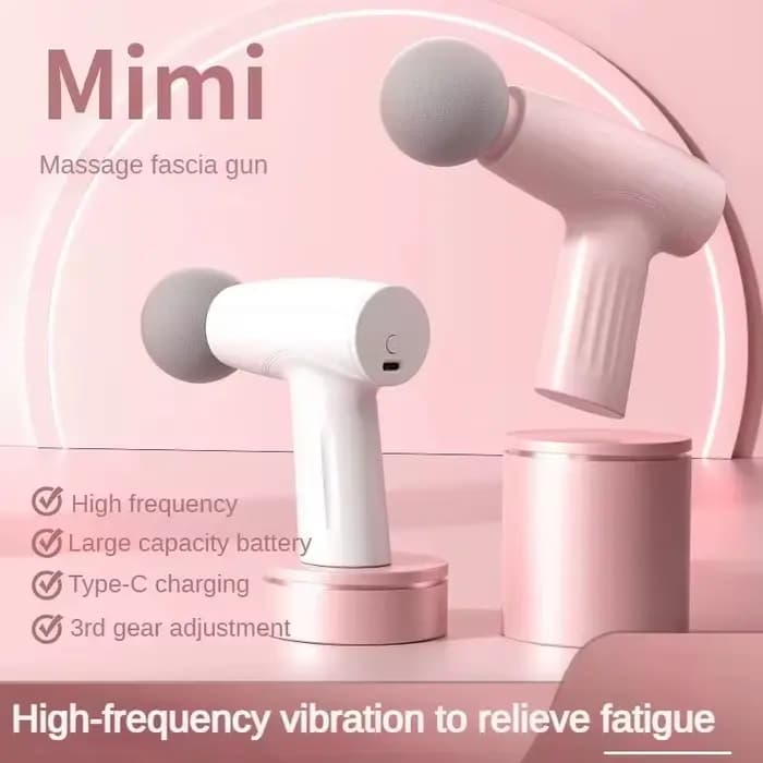 Mini pistolet de Massage musculaire rose, pistolet de Massage portatif pour tissus profonds, pistole