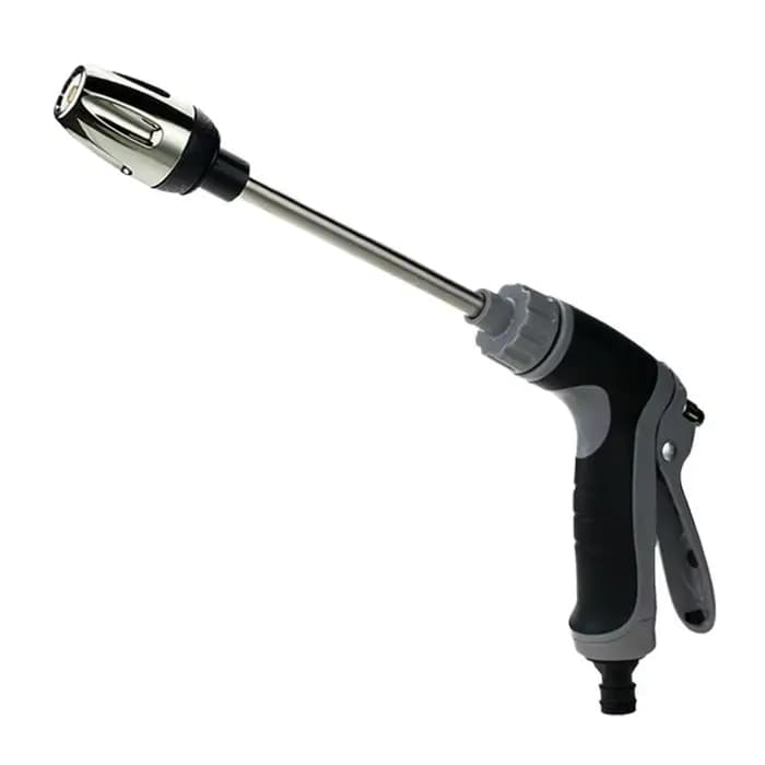 Pistolet à eau haute pression léger avec poignée en caoutchouc, pistolet pulvérisateur en métal pour