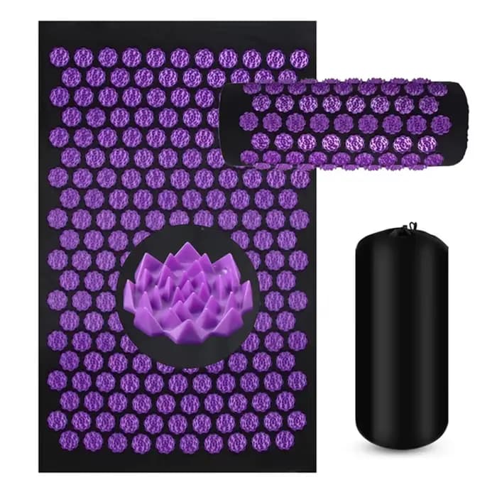 Tapis de massage à picots Shiatsu 3 pièces, tapis de yoga Kuznetsov pour points d'acupuncture, favor
