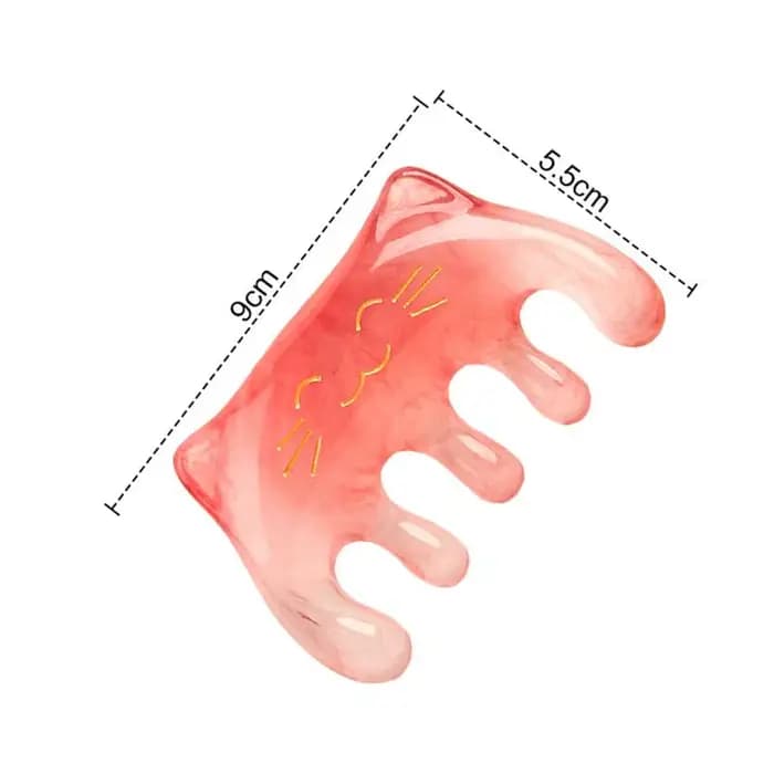 Peigne de massage Gua Sha pour le cuir chevelu et les méridiens, 1 pièce, outil facial, masseur de t