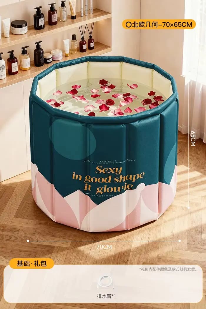 Baignoire pliable Spa en liquidation pour adultes et bébés, bain de pieds chaud, idromassage gonflab