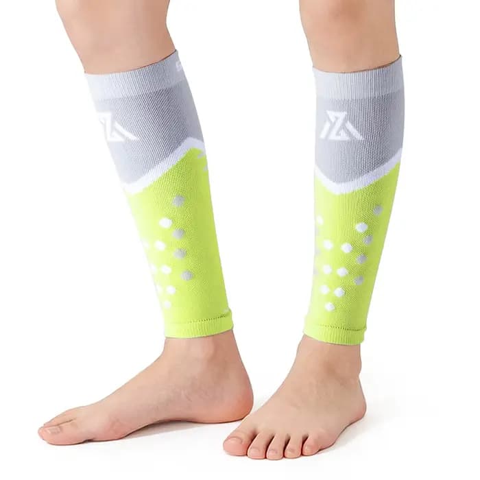 1 paire de manchons de compression pour mollets, unisexe, sans pied, pour le voyage et la course à p