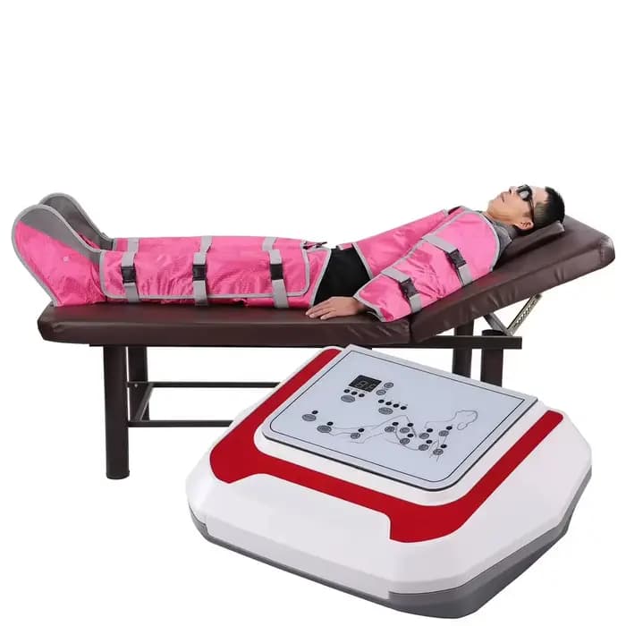 Machine de pressothérapie professionnelle, appareil de Massage lymphatique violet, bras, épaules, ve
