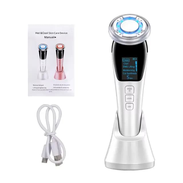 Masseur facial à micro-courant, appareil de lifting du visage EMS, machine de resserrement de la pea