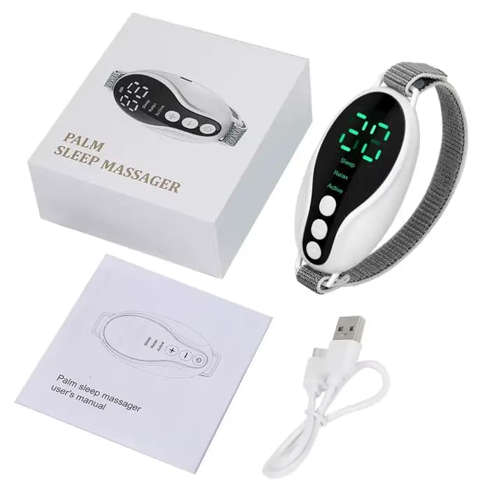 Nouveau 1 ensemble portable 20 niveaux EMS aide au sommeil traitement de Relaxation microcourant imp