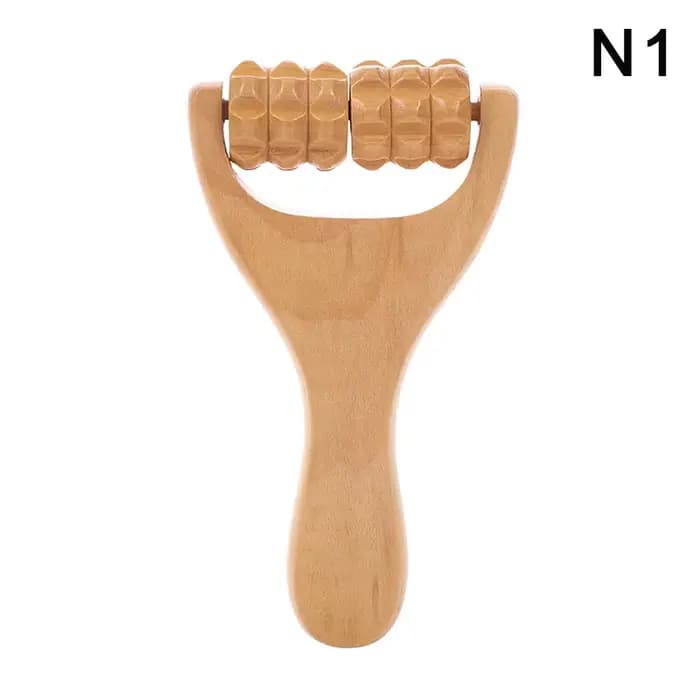 Rouleau en bois masseur thérapie corps masseur visage épaule cou main pousser roulant masseur corps