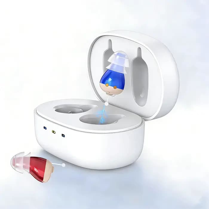 Aide auditive rechargeable pour personnes âgées, appareil auditif pour malentendants, mini amplifica