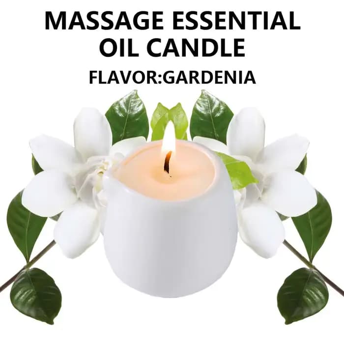 Bougie d'huile de massage naturelle parfumée fruitée. Faible chaleur. 1,69 oz, cire de coco. Hydrata