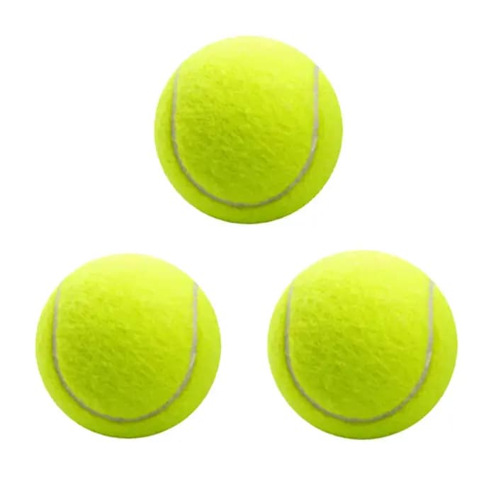 Lot de 3 balles de tennis haute élasticité pour entraînement et matchs, durables pour les fans et le