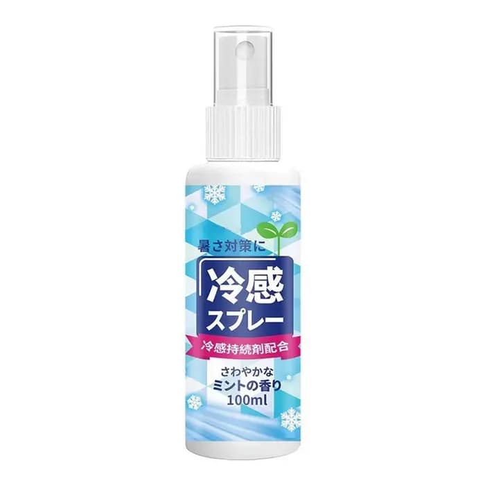 Spray Rafraîchissant Portable 100ml Effet Glacé pour Vêtements et Entraînement – Hydratation Longue