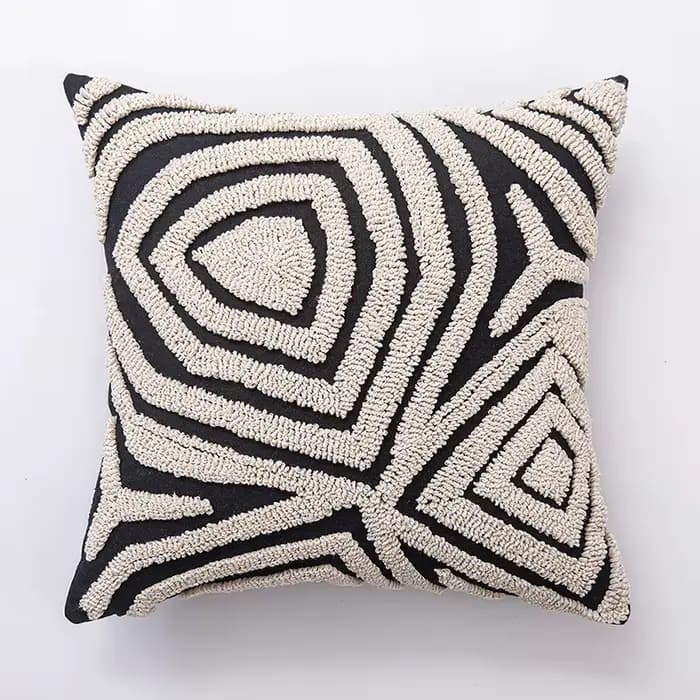 Housses de coussin en coton pour canapés, grandes taies d'oreiller avec fermeture éclair, décor de s
