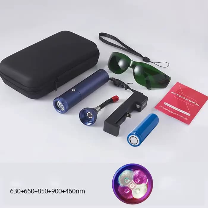 Appareil de thérapie à infrarouge à lumière rouge portable, Baguette de physiothérapie buccale, Déte