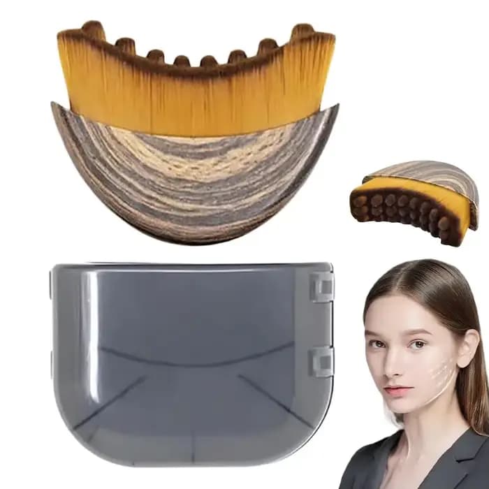 Nouvelle brosse de contour lymphatique pour le visage, pour massage de drainage lymphatique, conçue