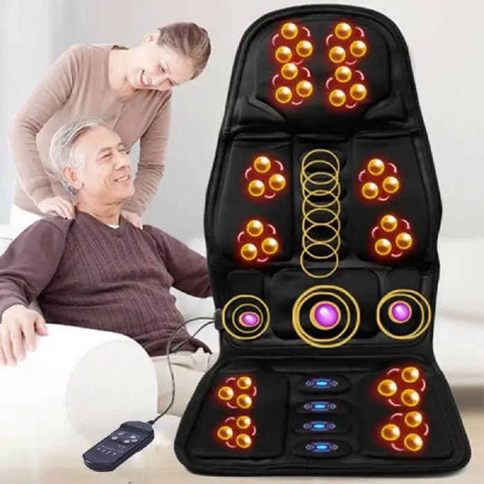Siège de Énergie Vibrant à 8 Modes, Coussin de Cou, Lombaire, pour Tout le Corps, pour Voiture et Ma