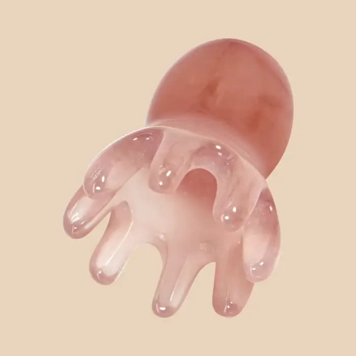 Peigne de massage du cuir chevelu poulpe mignon (résine) | Soins capillaires coréens, soulagement du