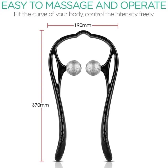 Masseur de cou Shiatsu pour tissus profonds, masseur d'épaule à double point de déclenchement pour s