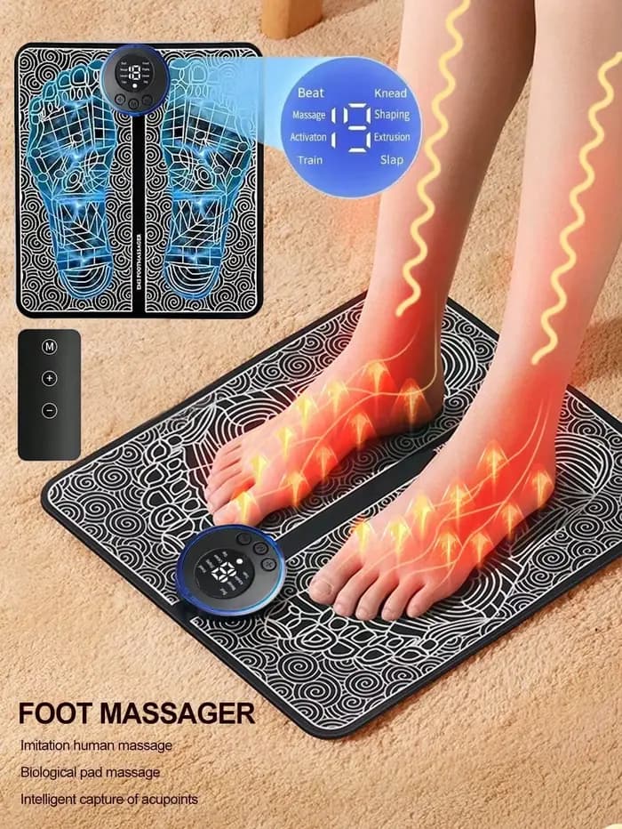 Masseur de pieds, dispositif de Massage des pieds à impulsion, thérapie physique EMS, point d'acupun
