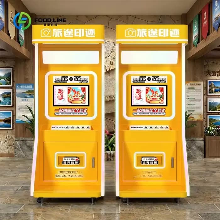 Machine de photomaton personnalisée avec imprimante, photomaton intelligent automatique avec caméra,