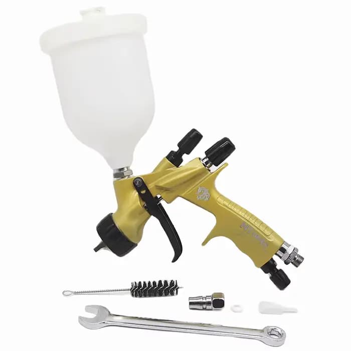 Pistolet de peinture HVLP à gravité, 1,3 mm, avec réservoir de peinture de 600 cc, pour la peinture