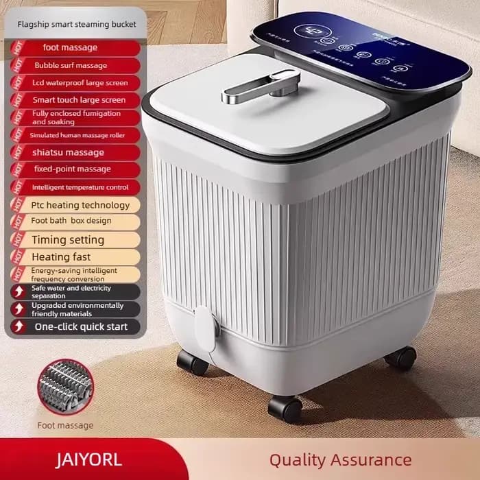 Bain de pieds électrique pour spa à domicile avec chauffage et température constante, massage automa
