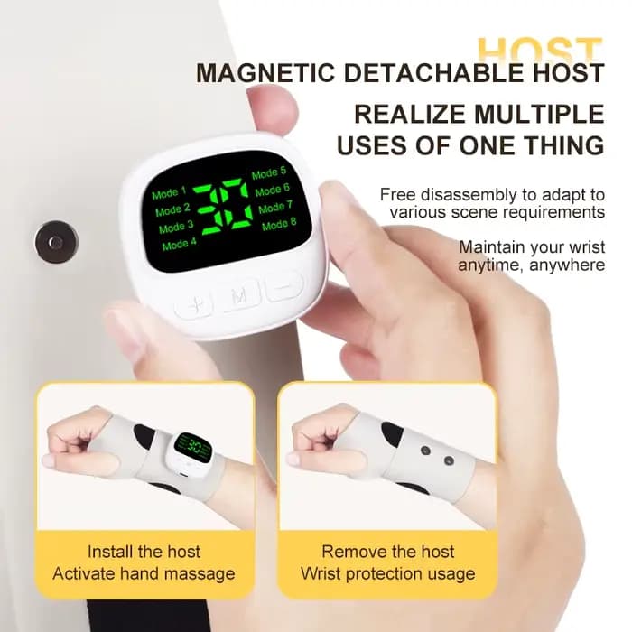 Masseur de poignet électrique sans fil, Rechargeable par USB, soulage la ténosynovite, soulagement d
