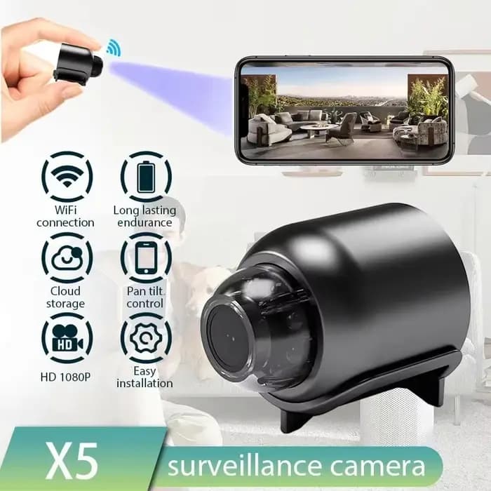 Nouvelle mini caméra X5 1080P, vision nocturne claire, légère, portable, caméras de qualité supérieu