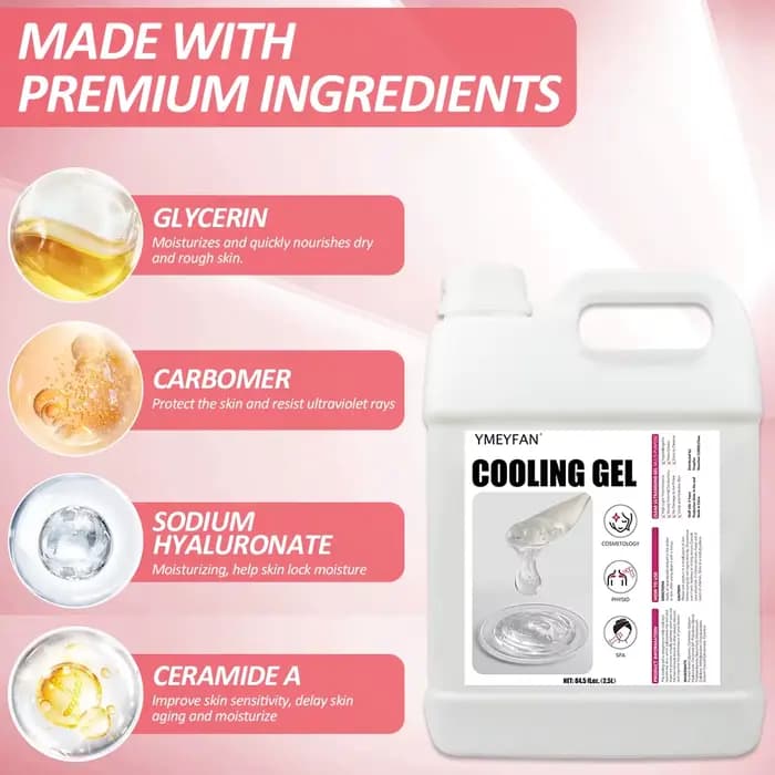 84.5oz Gel conducteur radiofréquence y Cavitacion Gel conducteur clair pour Machine à ultrasons visa