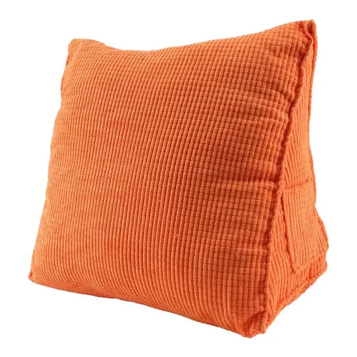 Coussin de lecture AS60 de couleur unie, coussin de dossier en forme de cale, coussin lombaire épais