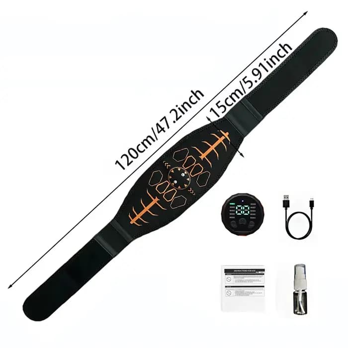 Ceinture de tonification abdominale de toner musculaire intelligent entraîneur d'abs Recharge USB ma