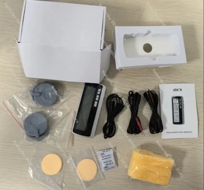 Électrique tDCS transcranique magnétique stimulation du cerveau maux de tête soulagement de la doule