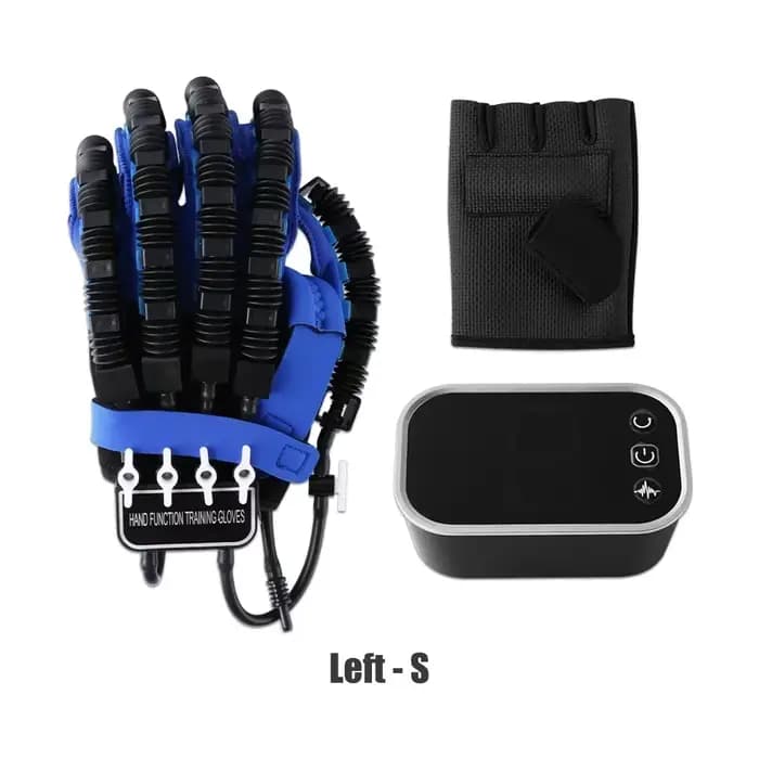 Exercice de rééducation des doigts de la main gauche et droite, gants de Robot, hémiplégie, équipeme