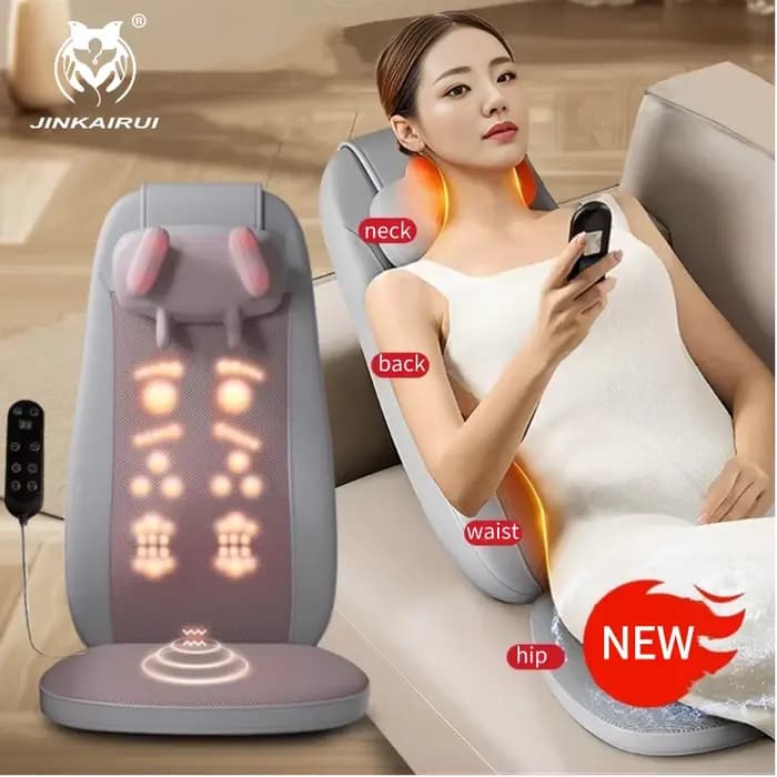 Shiatsu masseur complet du corps avec coussin de chaise de Massage thermique pétrissage pour le cou