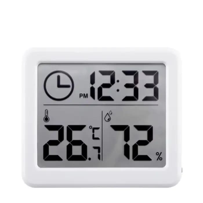 NIDIBOU- Horloge numérique de bureau avec température et humidité, horloges murales pour la maison,