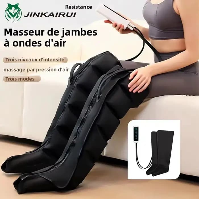 Masseur de jambes à pression d'air, bottes de Massage des pieds, pétrissage, compression, Relaxation