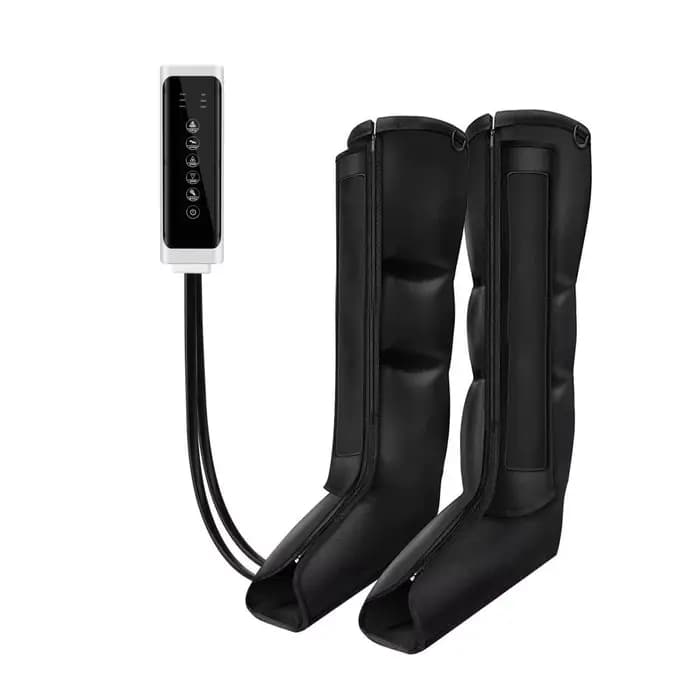 Bottes pneumatiques de massage par compression d'air à 4 airbags pour drainage lymphatique, système
