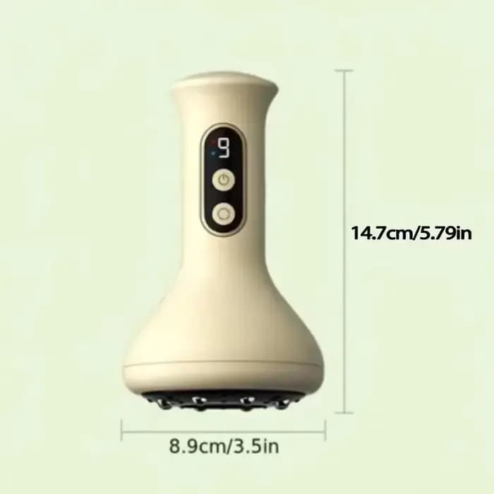 Masseur Abdominal portatif Rechargeable par USB avec une intensité réglable de ventouses Guasha pour
