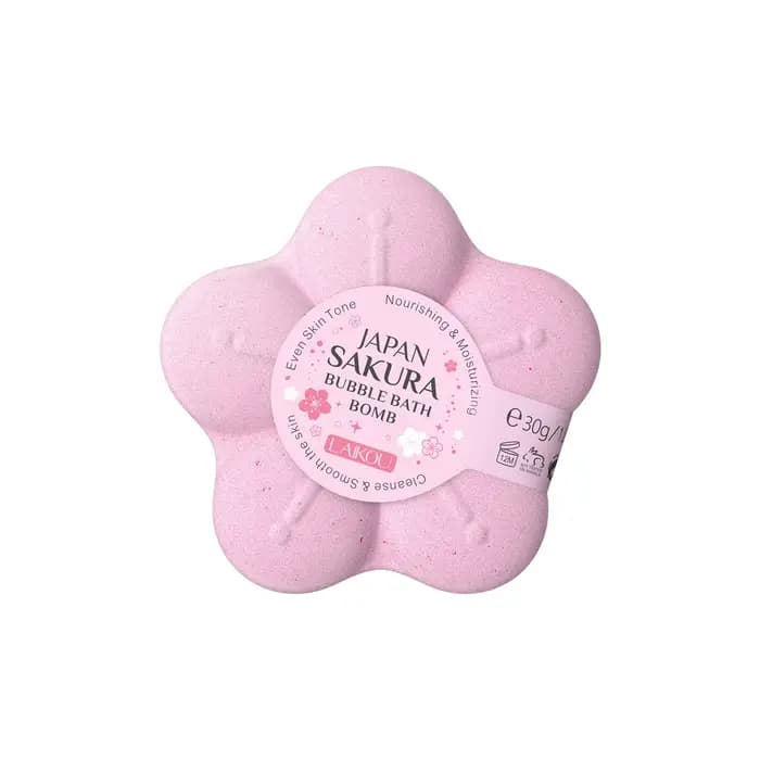 LAIKOU Sel de bain japonais à la fleur de cerisier pour le corps, nettoyant et hydratant, 30g